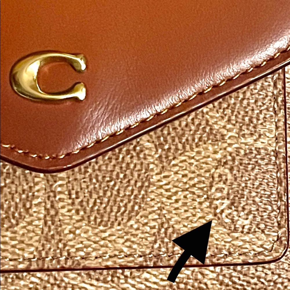 NETs Wyn Small Leather Wallet In Colorblock Signature Canvas - Picture 3 of 7
